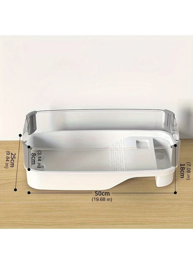 موطن السلاحف الصغيرة البيضاء مع منصة التشمس مربع حوض الزواحف من البولي بروبيلين - Image 4